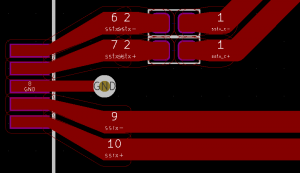 Tracks on PCB Tracks on PCB